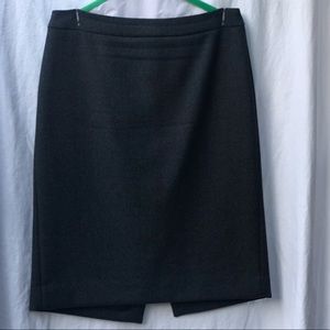 J.Crew dark grey wool skirt